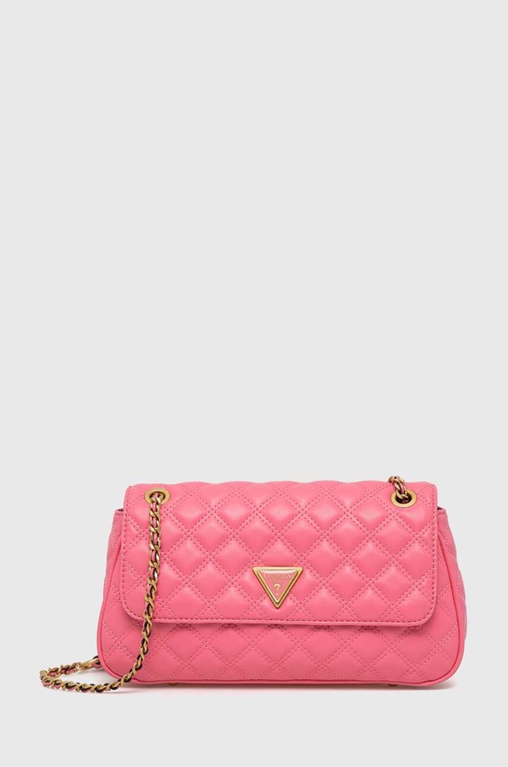 Guess torebka GIULLY imitacja skóry licowej różowy HWQA87.48210