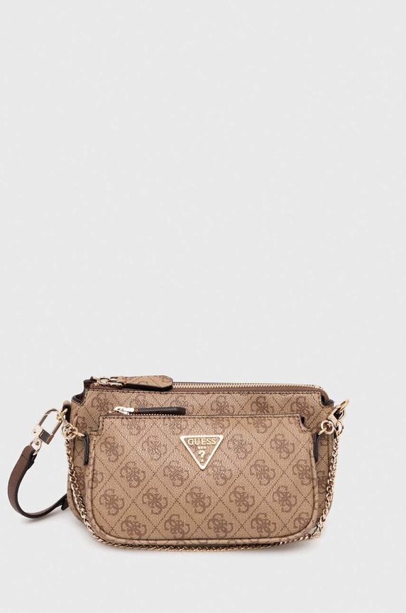 Guess torebka NOELLE nie mieści A4 brązowy HWBG78.79710