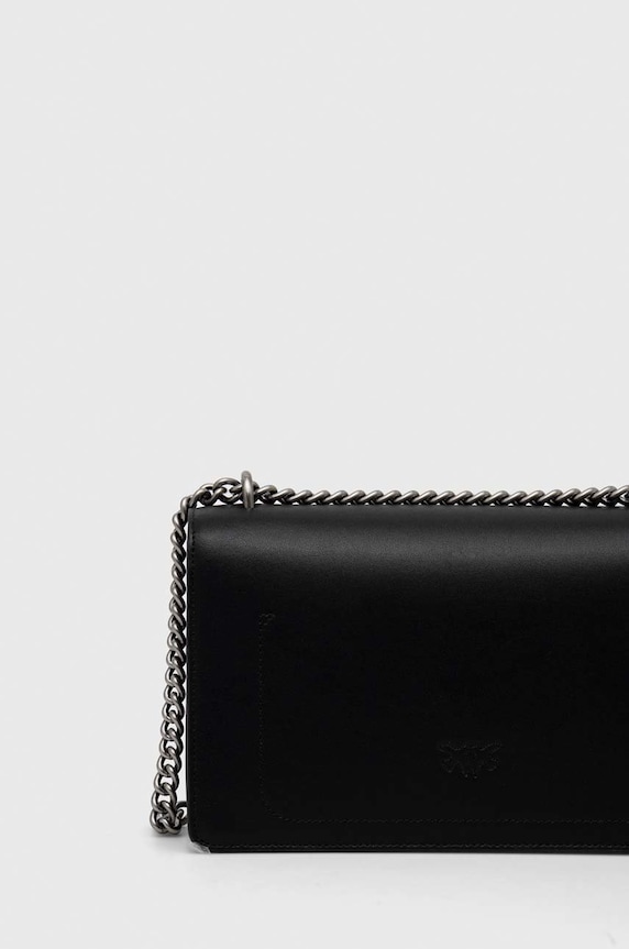 Accesorii Pinko poseta de piele 100941.A0F1 negru