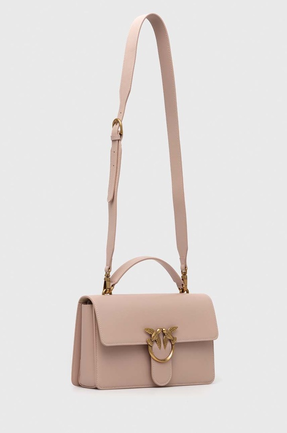 Pinko torebka skórzana 100072.A0F1 różowy AW24