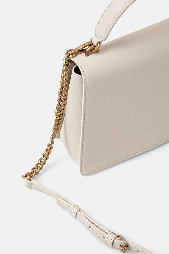 Accessori Pinko borsa a mano in pelle 100066.A0F1 bianco