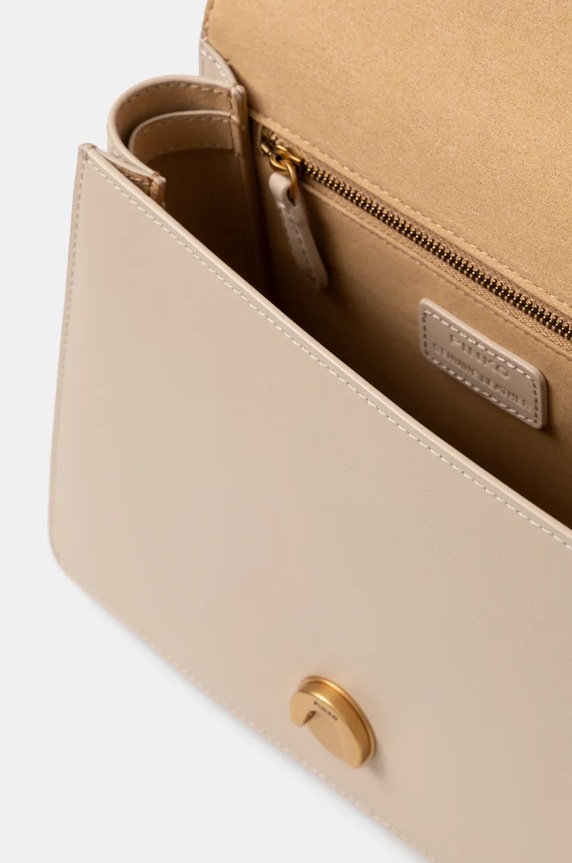Pinko borsa a mano in pelle 100066.A0F1 beige