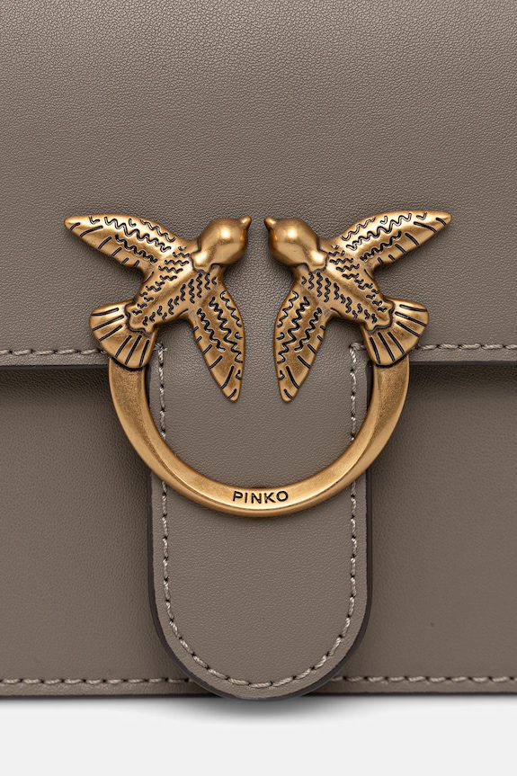 Pinko bőr táska szürke 100071.A0F1