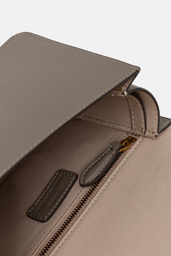 Pinko bőr táska 100071.A0F1 szürke