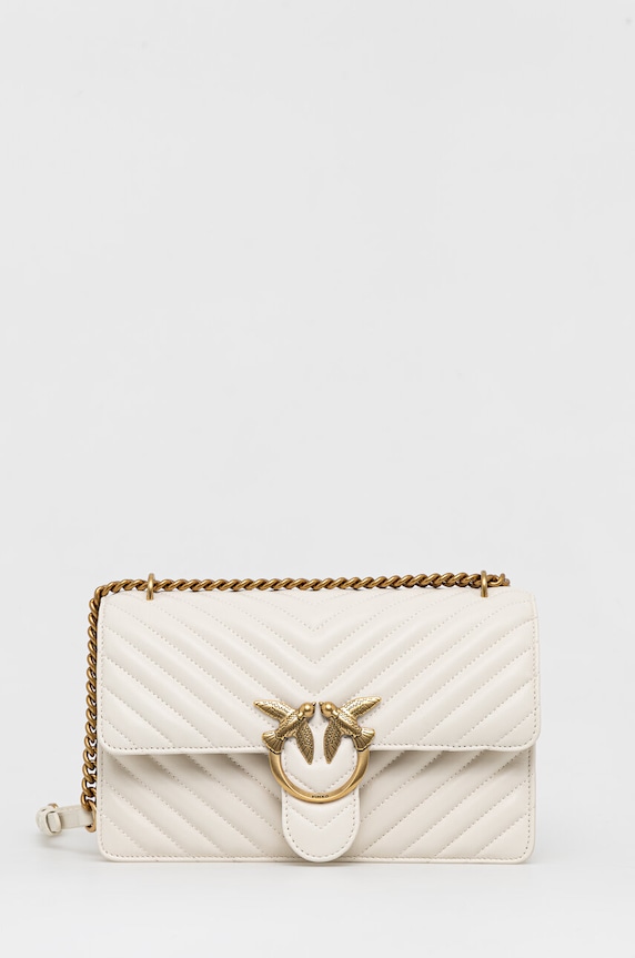 Pinko poseta de piele nu incape in A4 alb 100941.A0GK