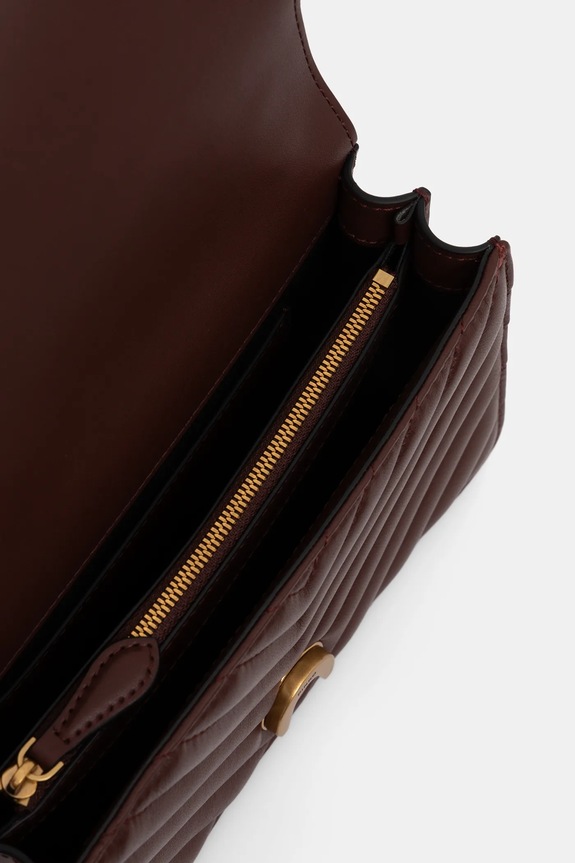 Kožna torba Pinko 100074.A0GK bordo