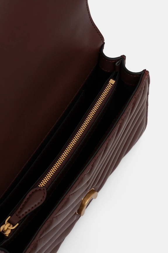 Kožna torba Pinko 100074.A0GK bordo