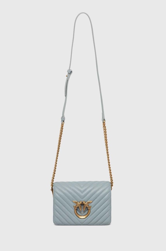 Pinko torebka skórzana 100067.A0GK niebieski AW24