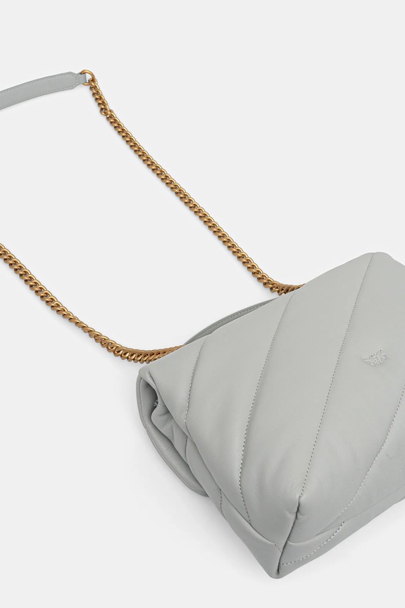 Αξεσουάρ Δερμάτινη τσάντα Pinko 100038.A0F2 γκρί