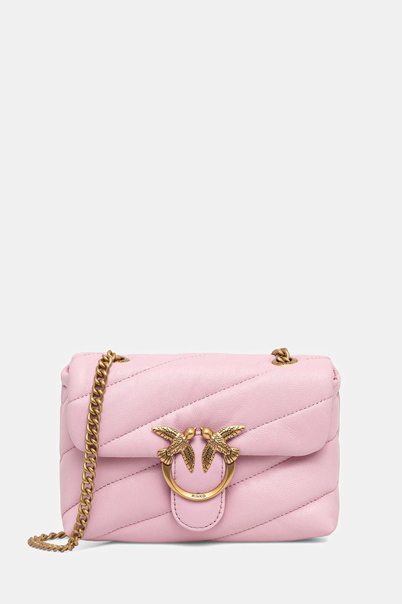 Pinko torebka skórzana 100040.A0F2 różowy SS26