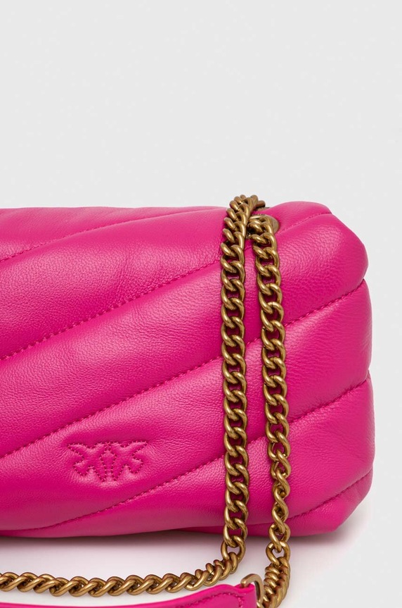 Pinko torebka skórzana różowy 100040.A0F2