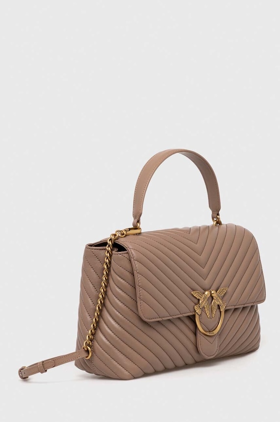 Pinko borsa a mano in pelle 100042.A0GK marrone SS25