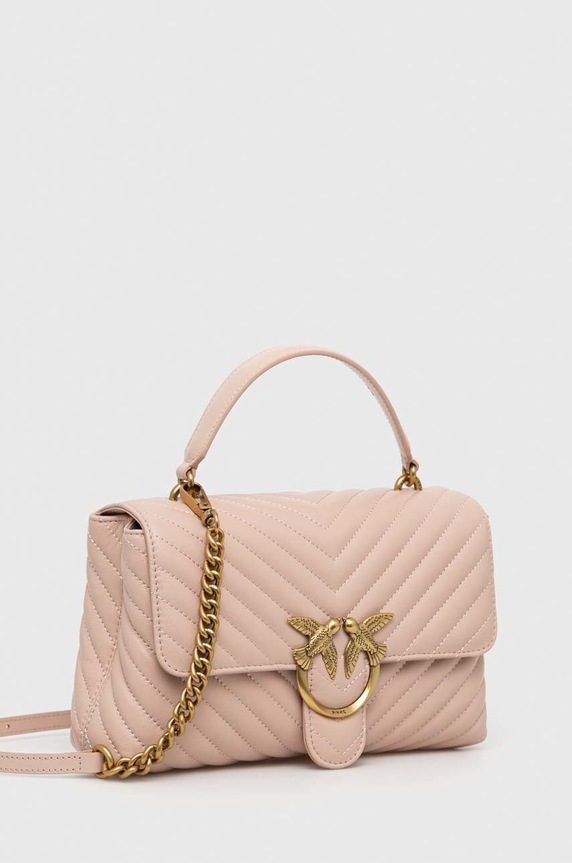 Pinko torebka skórzana 100043.A0GK różowy SS26