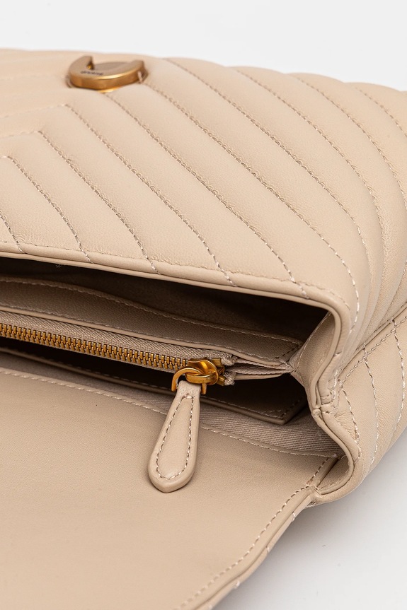 Pinko borsa a mano in pelle 100043.A0GK beige
