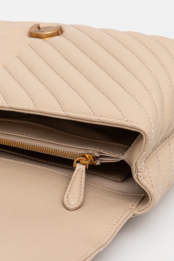 Pinko borsa a mano in pelle 100043.A0GK beige