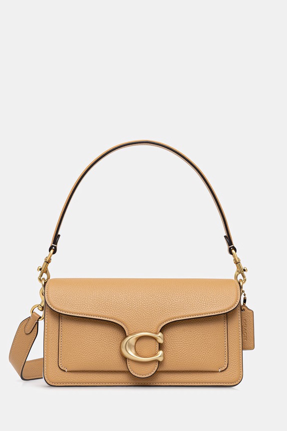 Γυναικεία δερμάτινη τσάντα χιαστί Coach Tabby 26 μπεζ CH857
