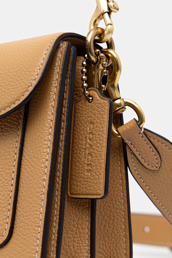 Γυναικεία δερμάτινη τσάντα χιαστί Coach Tabby 26 μπεζ CH857