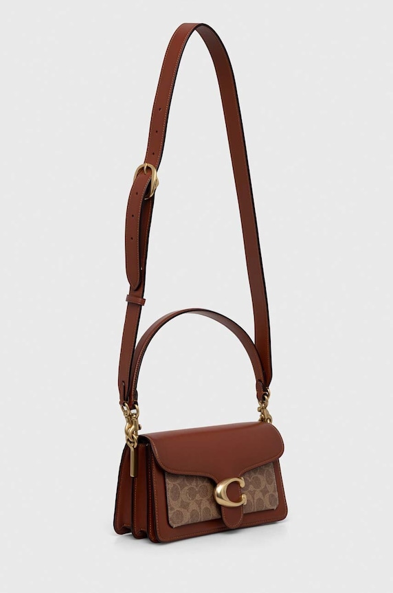 Δερμάτινη τσάντα Coach Tabby 26 CI032 καφέ AA00
