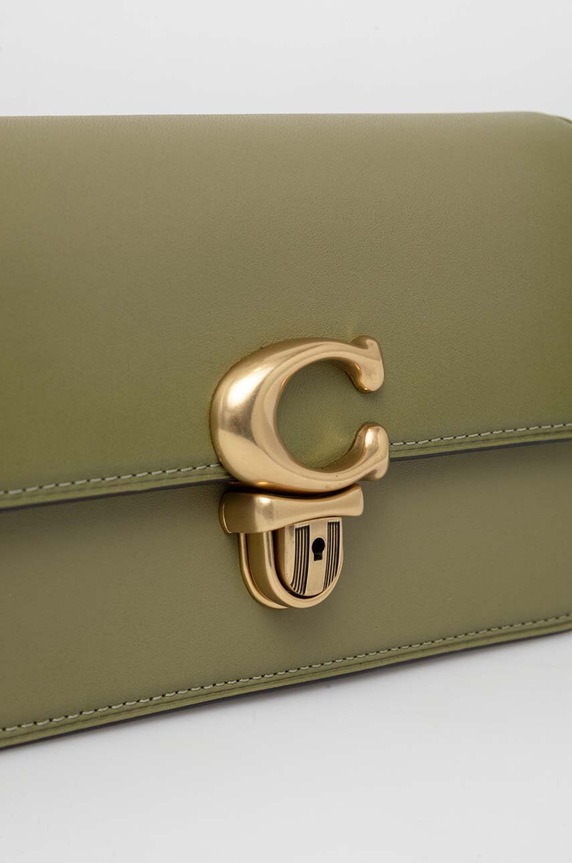 Akcesoria Coach torebka skórzana Studio Baguette CE331 zielony
