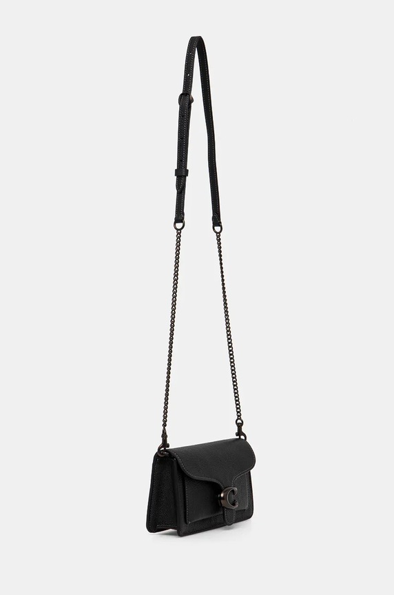Δερμάτινη τσάντα Coach Tabby Chain Clutch CE772 μαύρο AA00