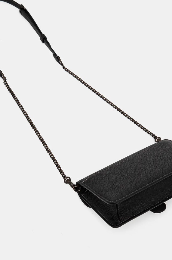 Αξεσουάρ Δερμάτινη τσάντα Coach Tabby Chain Clutch CE772 μαύρο
