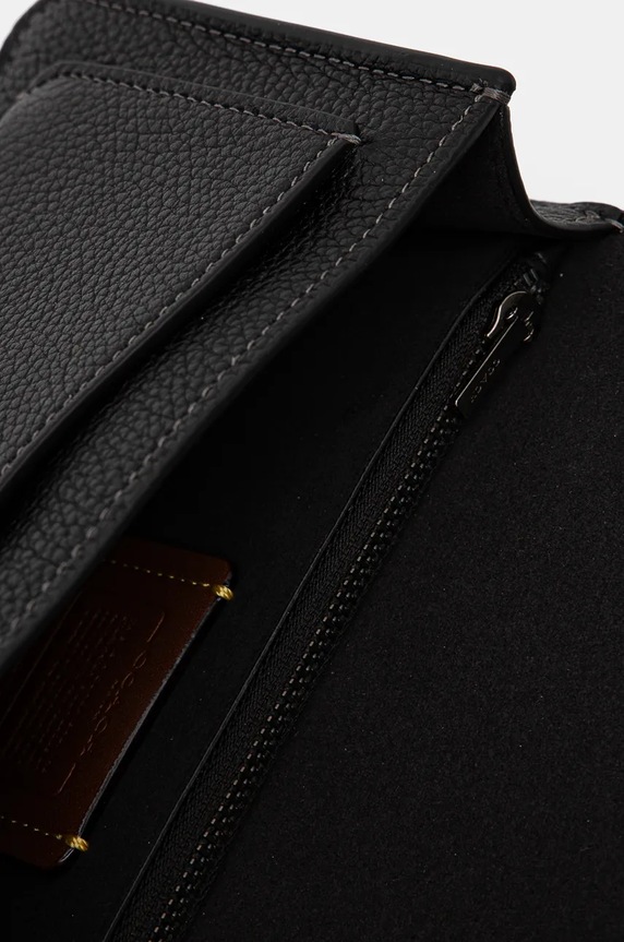 Δερμάτινη τσάντα Coach Tabby Chain Clutch CE772 μαύρο