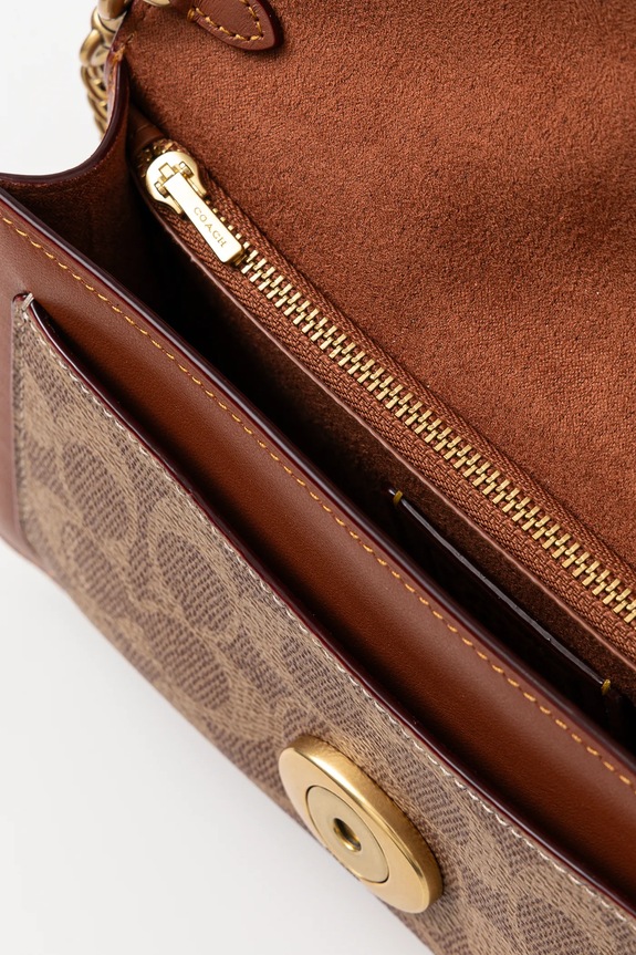 Coach leather handbag Tabby CE774 brown