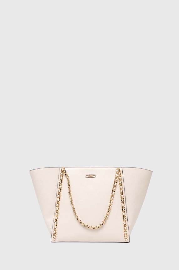 MICHAEL Michael Kors torebka skórzana skóra licowa beżowy 30S3G5WT7L