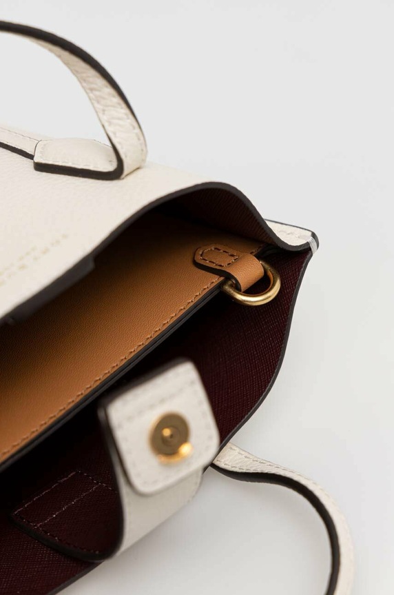 Kožená kabelka Tory Burch 142616.104 béžová