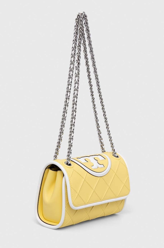 Kožená kabelka Tory Burch 145585.700 žltá AW25