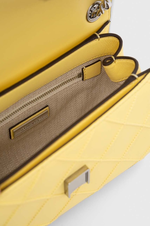 Kožená kabelka Tory Burch 145585.700 žltá