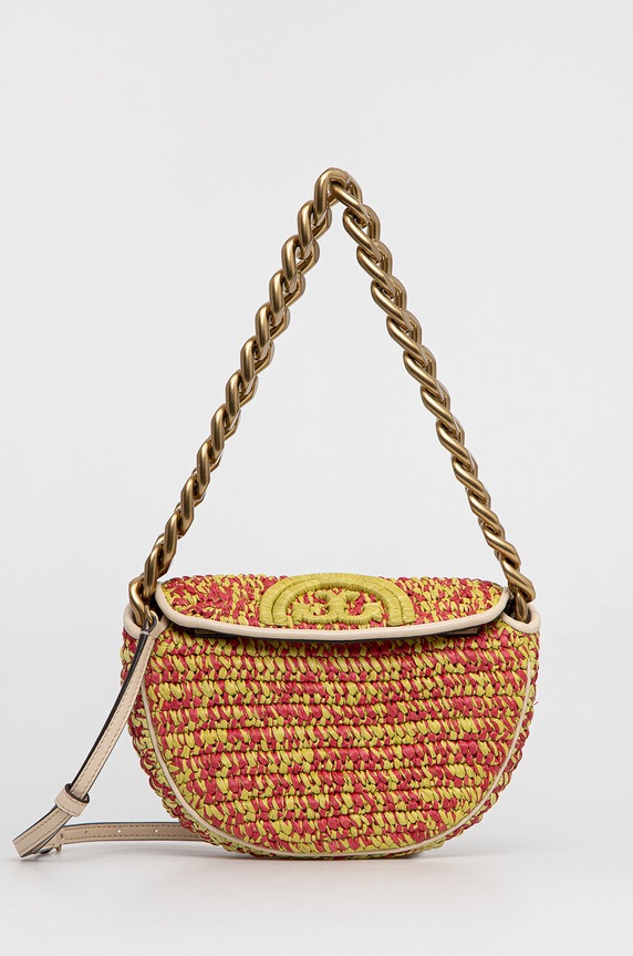 Tory Burch torebka nie mieści A4 różowy 145598.600