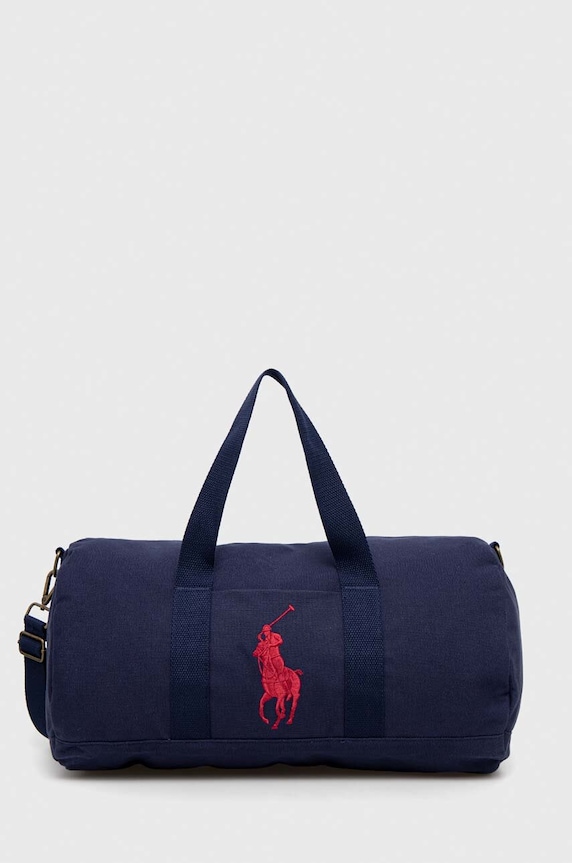 Παιδική τσάντα Polo Ralph Lauren υφασμάτινο σκούρο μπλε 9AR025