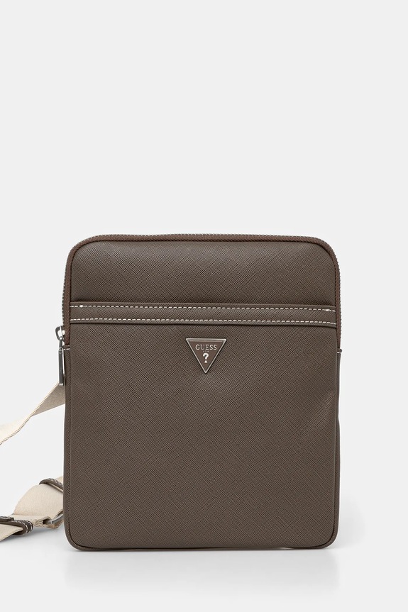 Σακίδιο Guess CERTOSA απομίμηση λείου δέρματος καφέ HMECSA.P3123