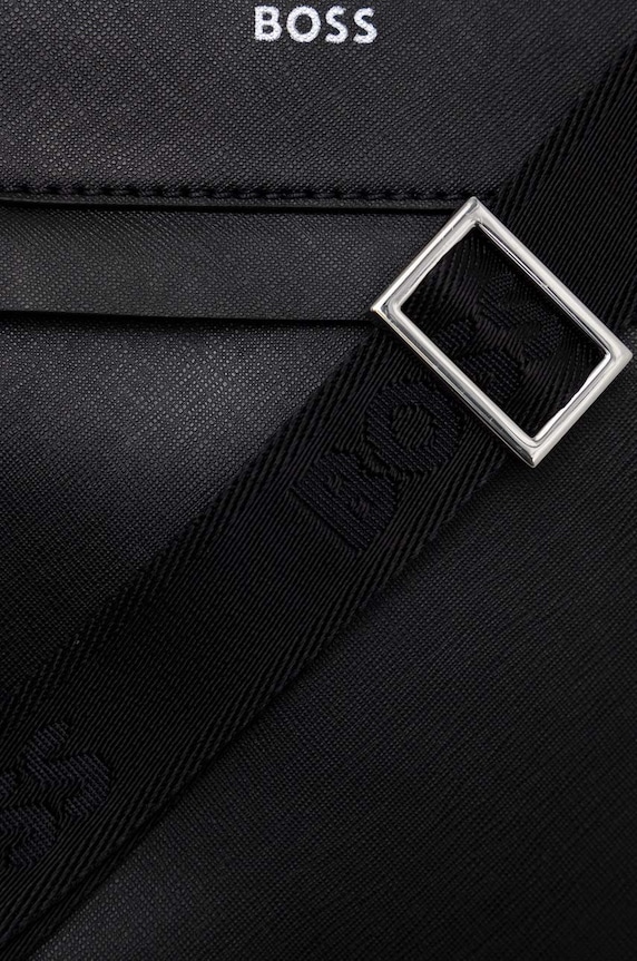 Δερμάτινο φακελάκι BOSS San Jared-C μαύρο 50483566