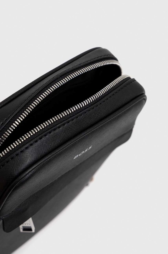 Δερμάτινο φακελάκι BOSS San Jared-C 50483566 μαύρο