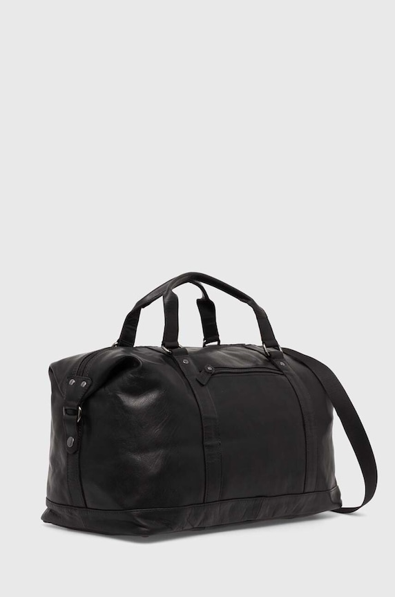 Aeronautica Militare geantă de piele 45 x 31 x 23 cm AM306 negru AA00