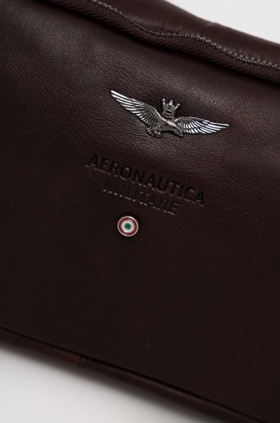 Aeronautica Militare borseta de piele maro AM309