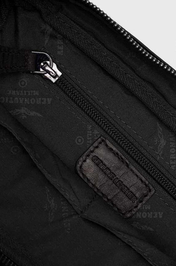 Aeronautica Militare borseta de piele AM309 negru