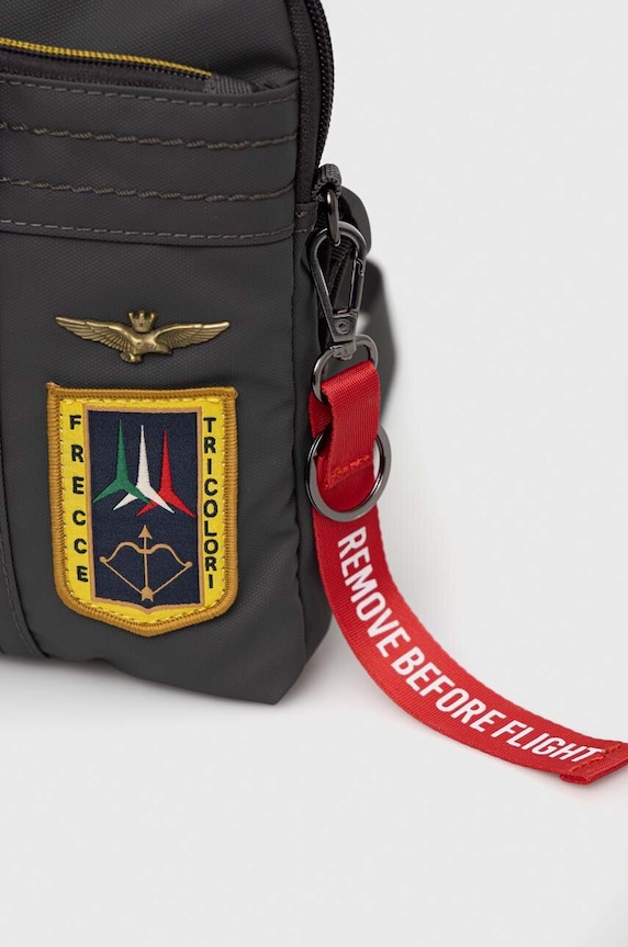Чанта през рамо Aeronautica Militare сив AM340