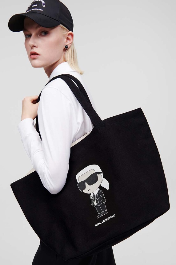 Karl Lagerfeld borsa a mano in cotone 230W3180