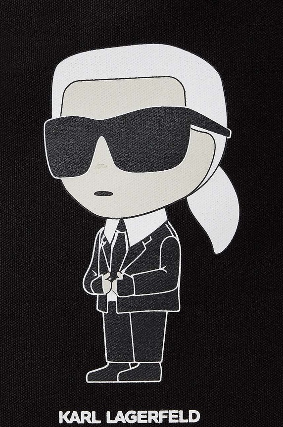 Karl Lagerfeld borsa a mano in cotone 230W3180 nero