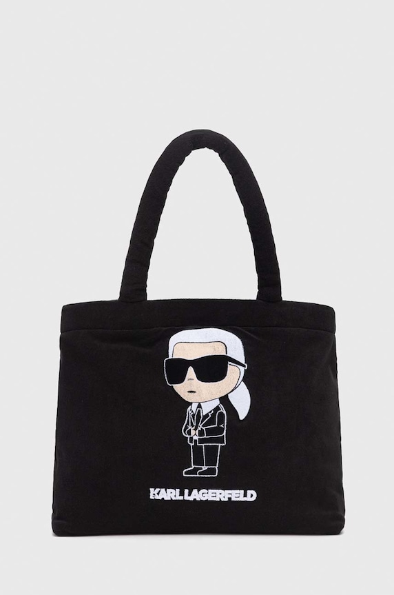 Karl Lagerfeld torebka tekstylny czarny 230W3199