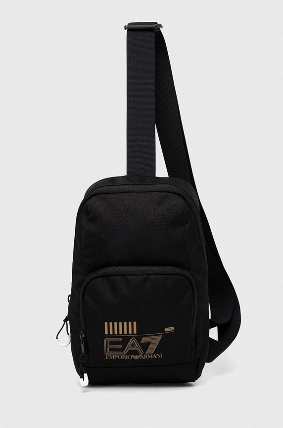 EA7 Emporio Armani borsetta sovrastampa nero 245087.CC940