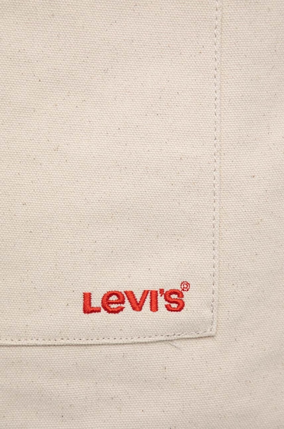 Kiegészítők Levi's pamut táska D7545.0002 bézs