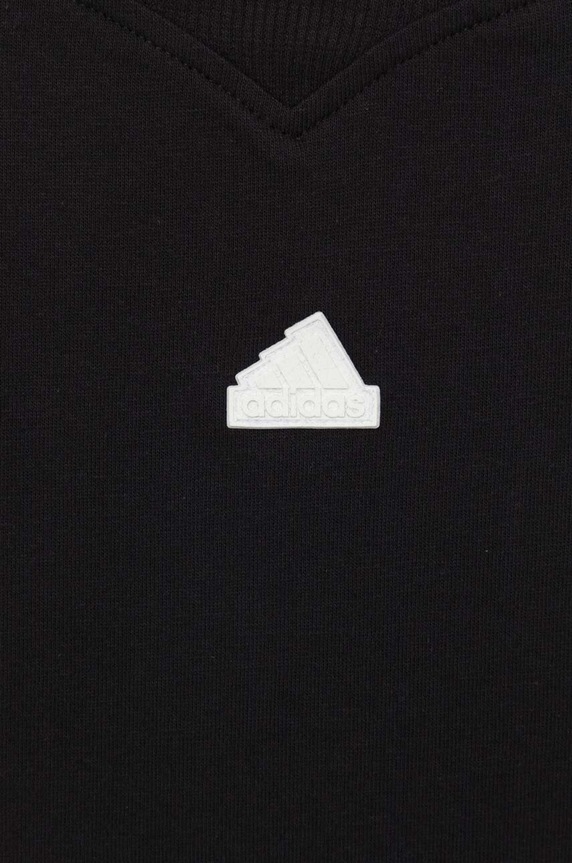 adidas t-shirt bawełniany dziecięcy U FI 3S czarny HR6308