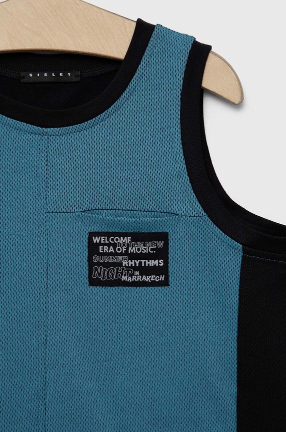 Sisley gyerek póló kék 3ULWXH00E.G.SEASONAL