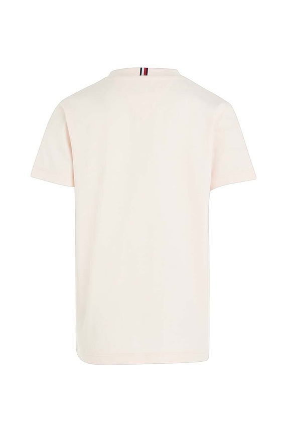 Chłopiec Tommy Hilfiger t-shirt bawełniany dziecięcy KS0KS00397.PPYX różowy