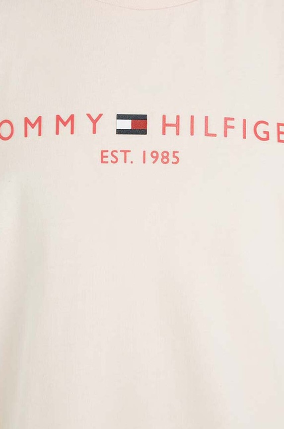Tommy Hilfiger t-shirt bawełniany dziecięcy różowy KS0KS00397.PPYX