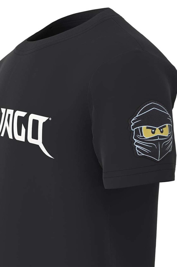 Chlapec Detské bavlnené tričko Lego x Ninjago 12010752.B čierna